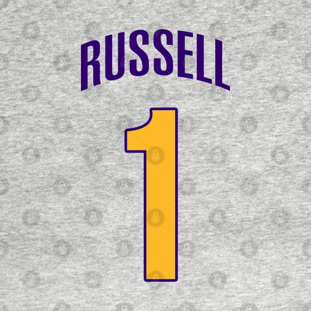 DeAngelo Russell Jersey Poster by Cabello's